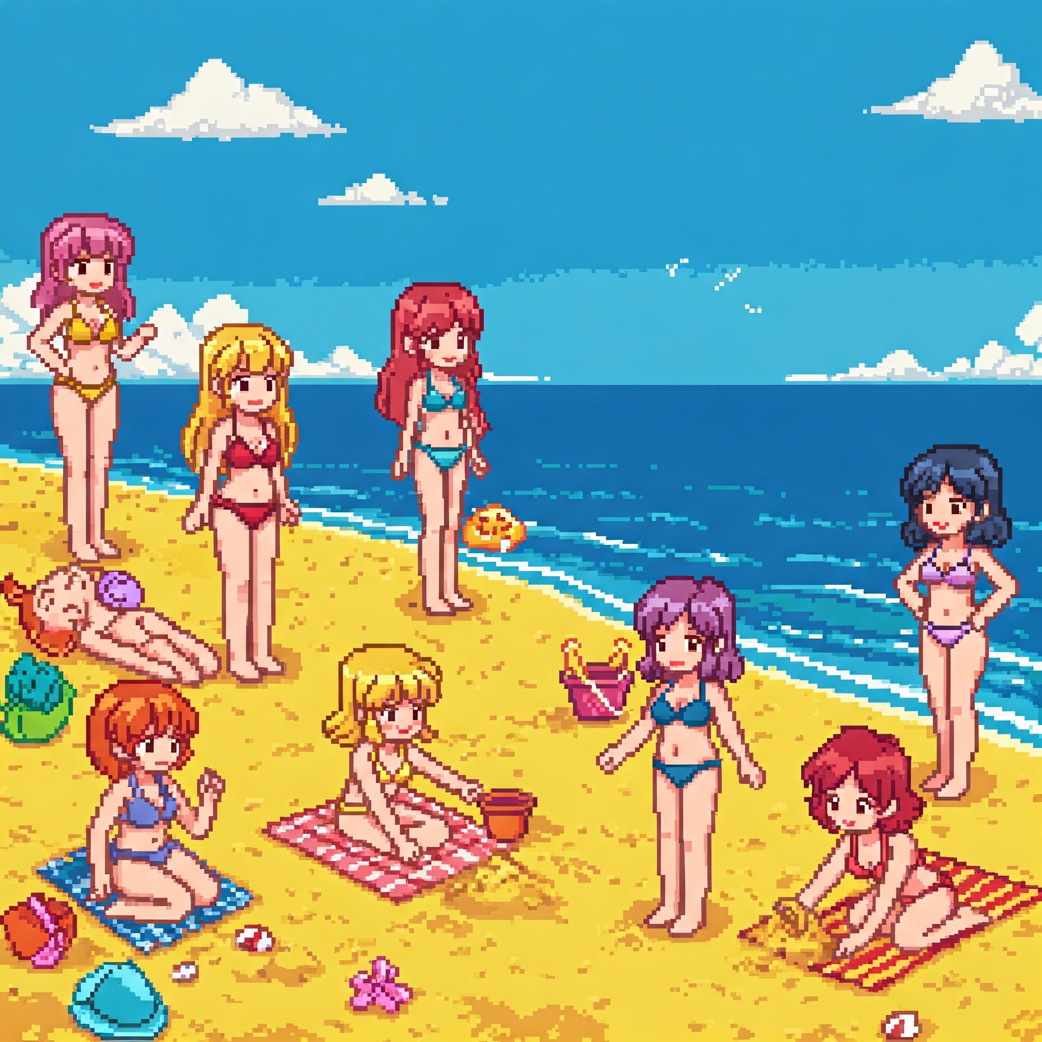Anime Beach Girls