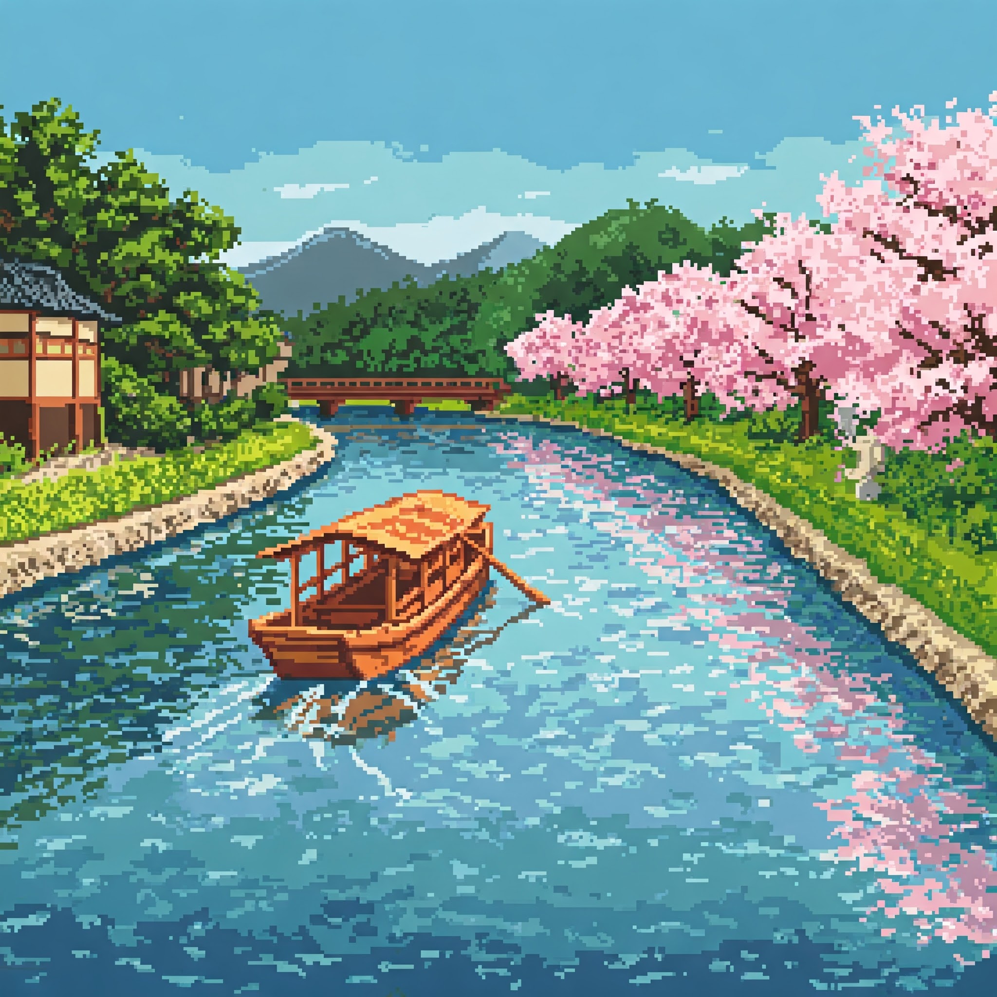 Boat on the Hozu river