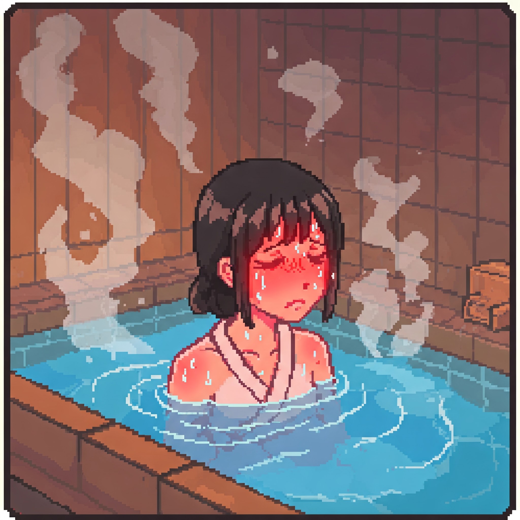 Overheating in an onsen